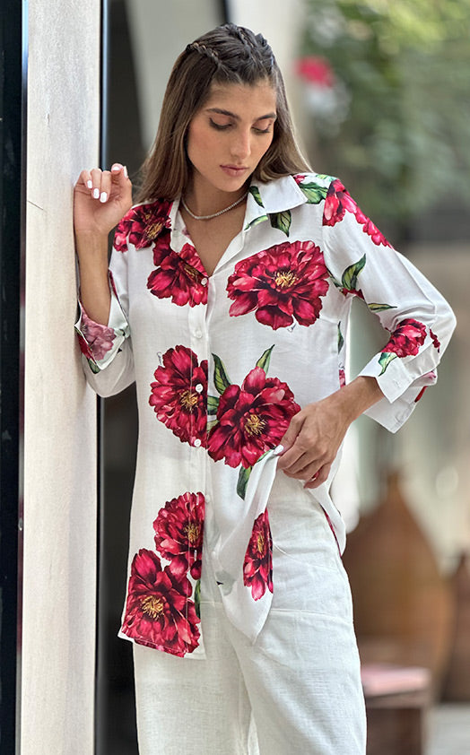 Camisa Boy Floral