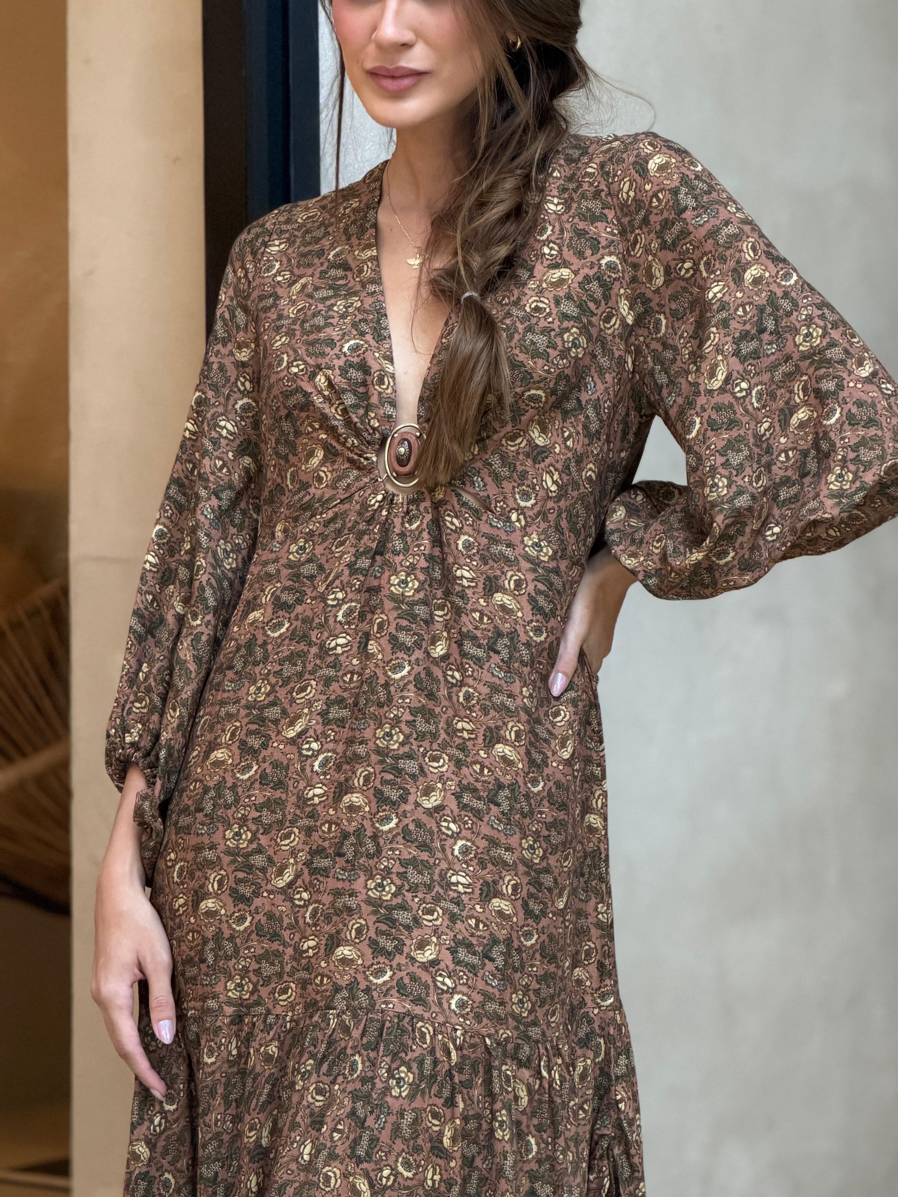 Vestido Paisley Estampado