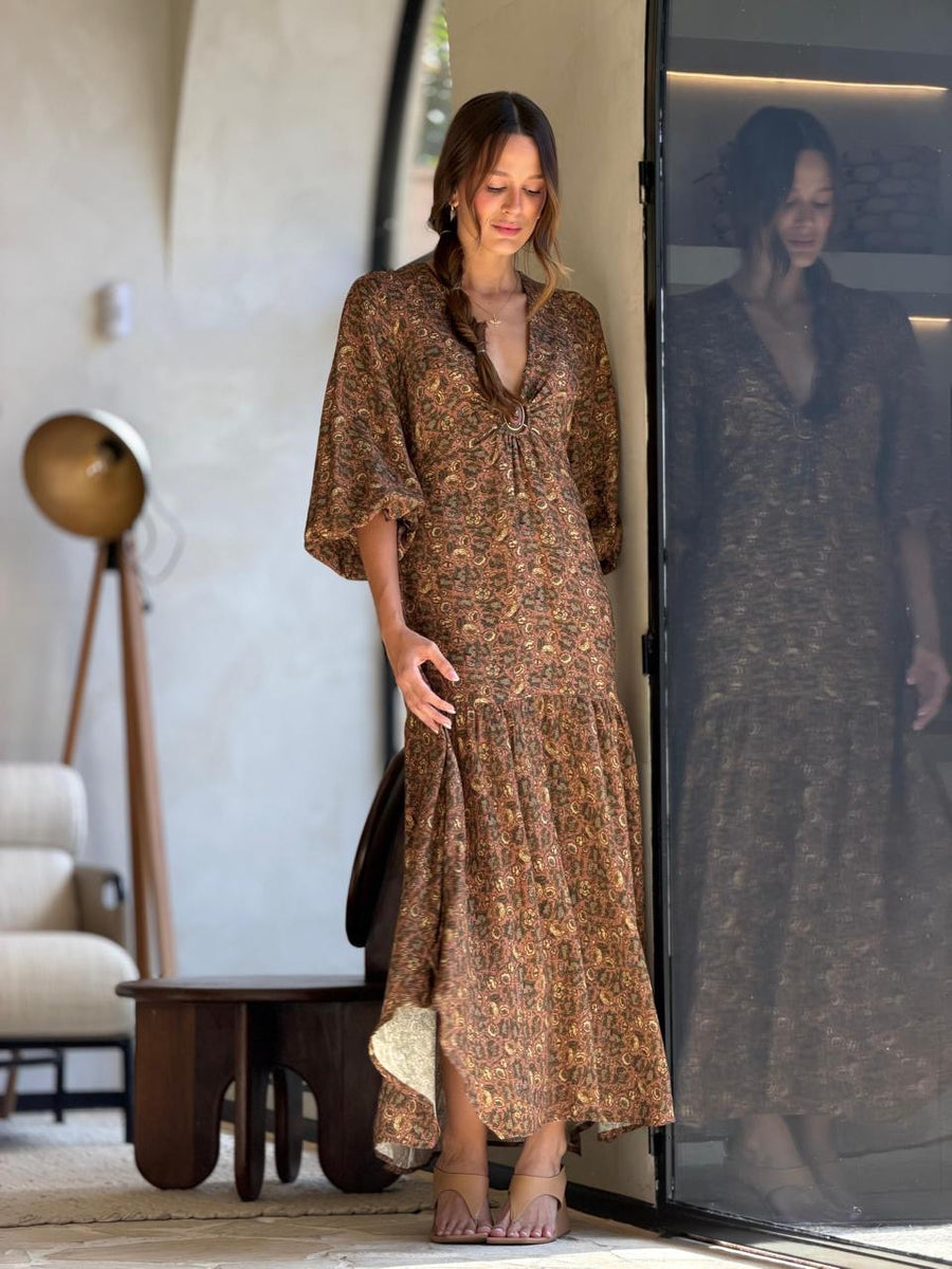 Vestido Paisley Estampado