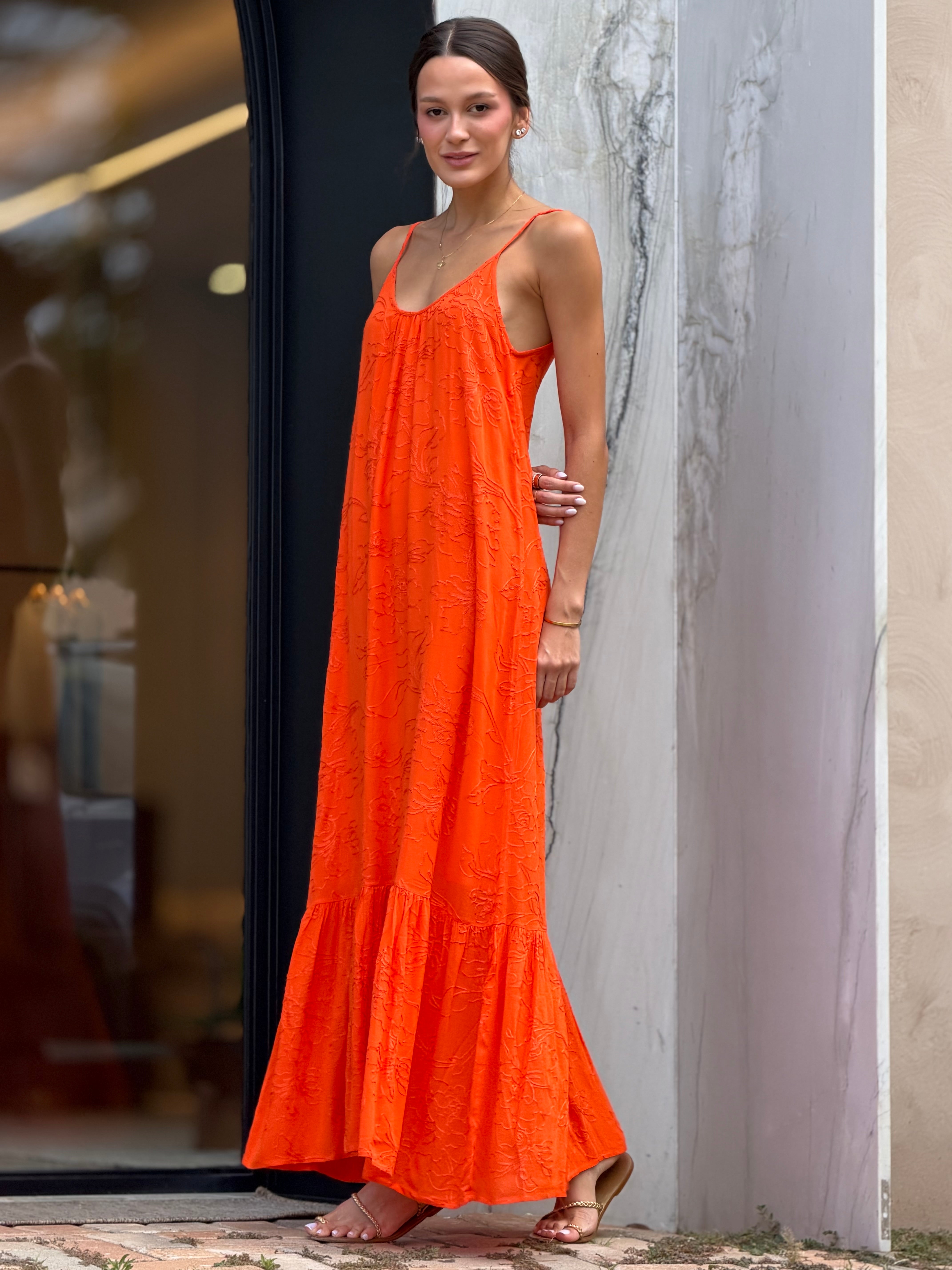 Vestido Sienna Floral Relevo