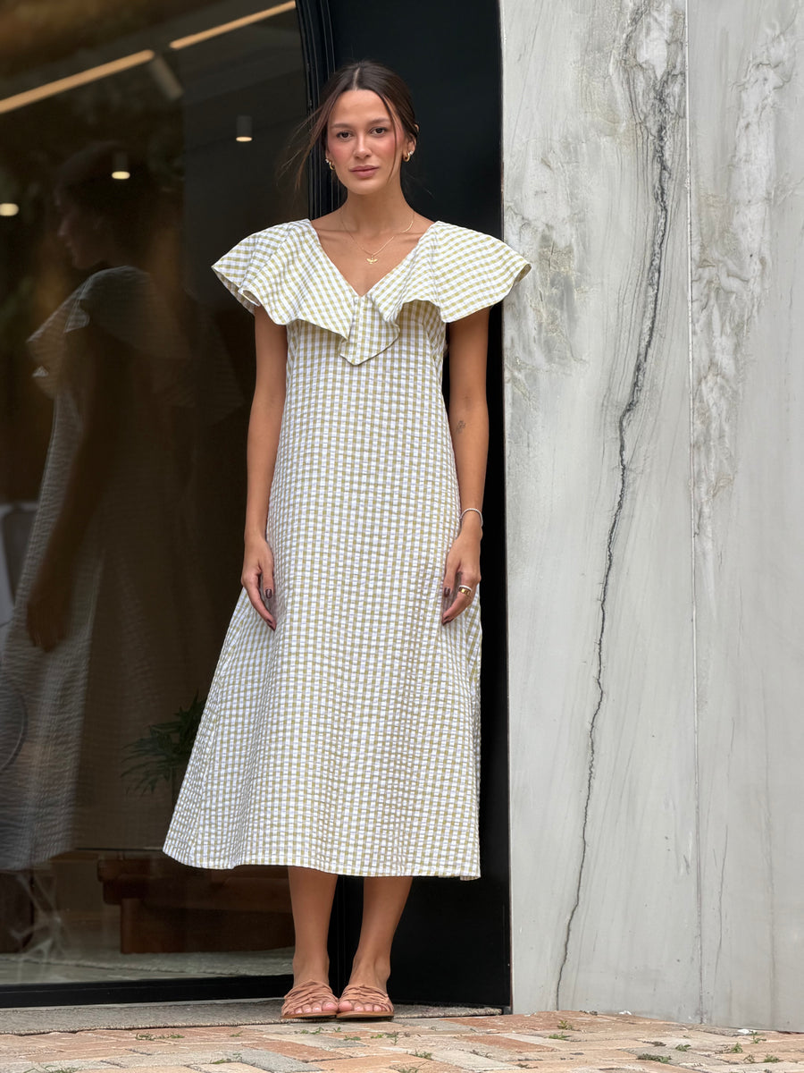 Vestido Leopoldina Xadrez