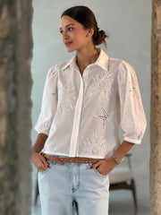Camisa Bordada Algodão