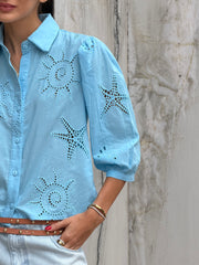 Camisa Bordada Algodão