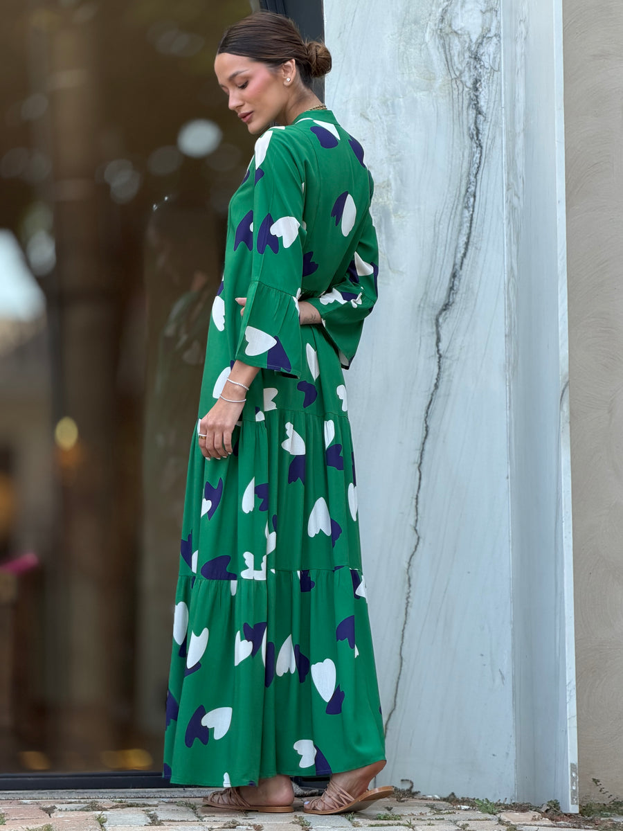 Vestido Gaya est. Coração