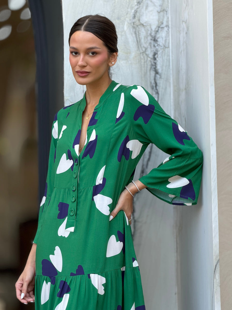 Vestido Gaya est. Coração