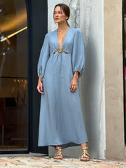 Vestido Midi Fivela