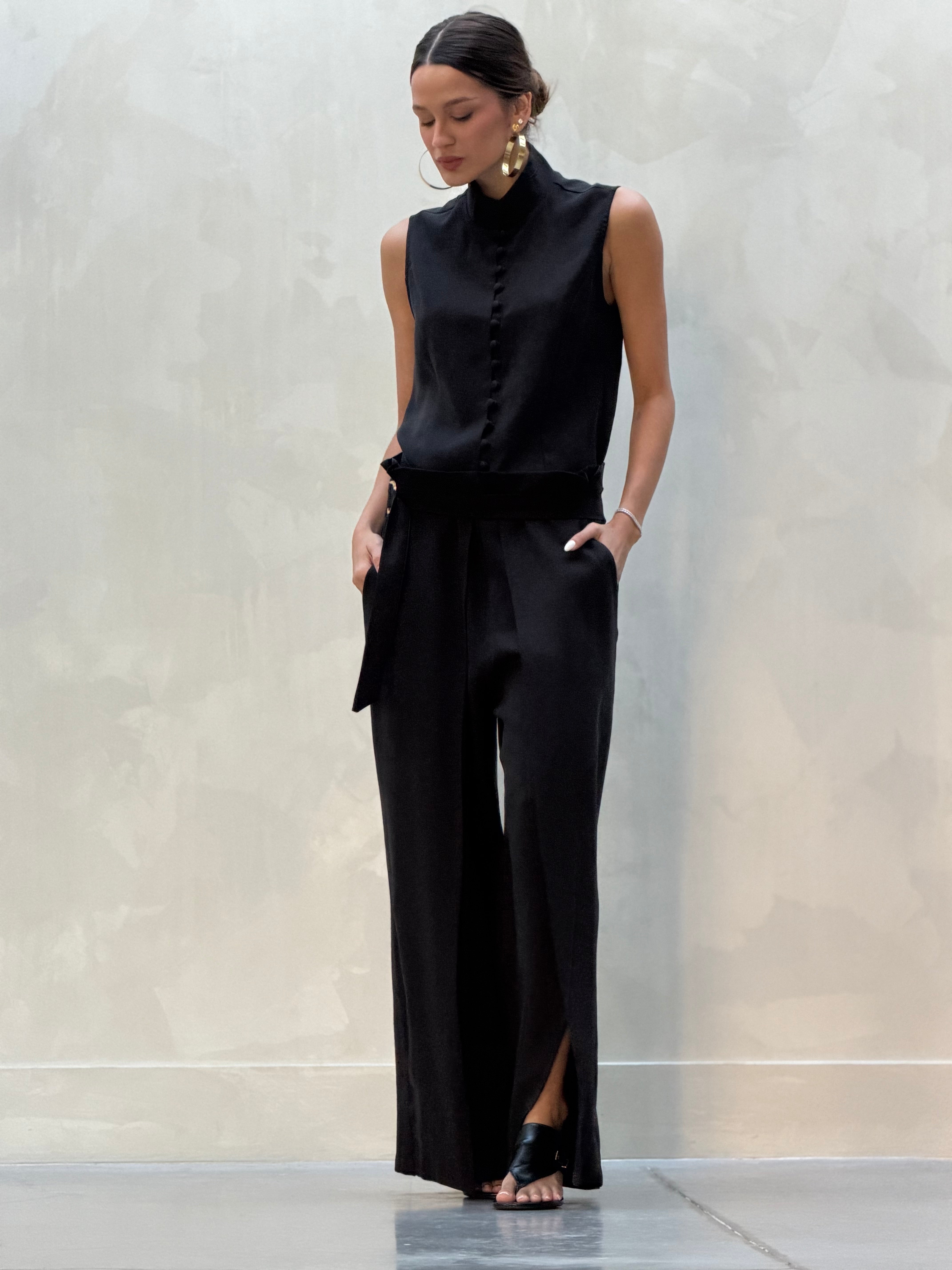 Calça Pantalona Fivela