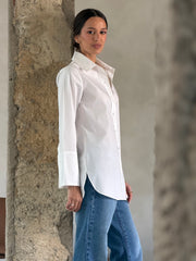 Camisa Tricoline Alongada