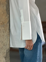 Camisa Tricoline Alongada