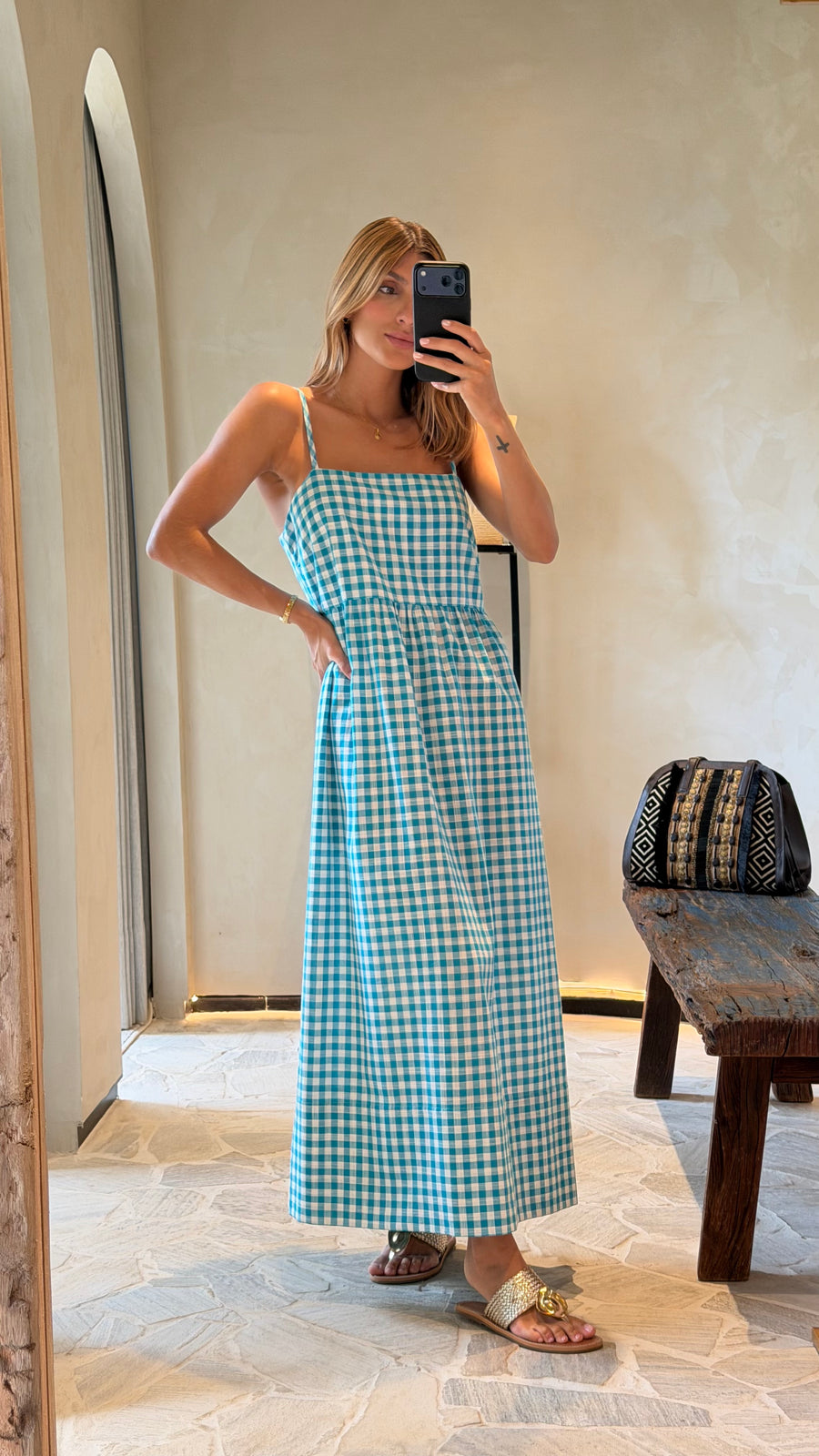 Vestido Aurora Xadrez