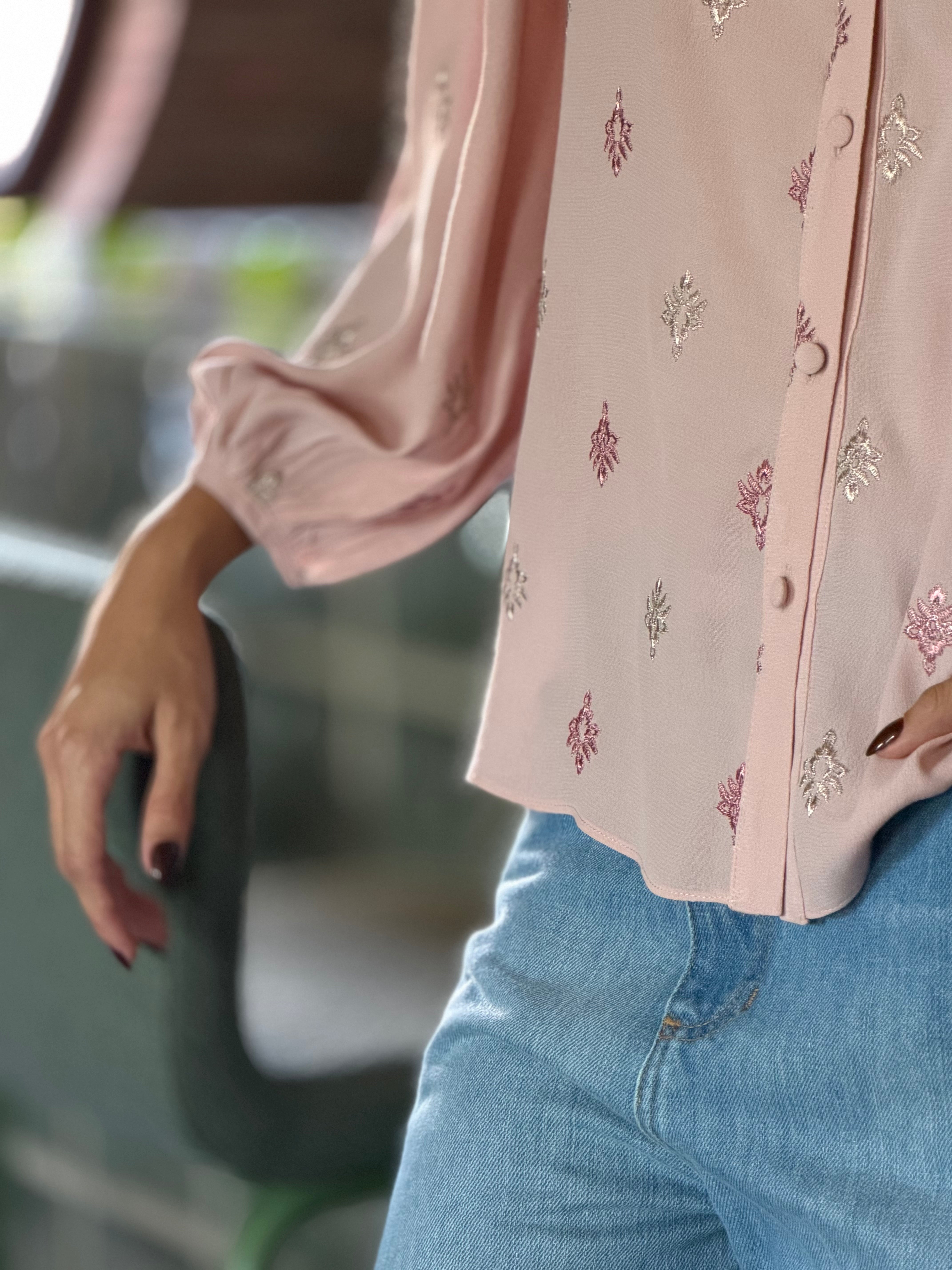 Blusa Brigitte Bordada