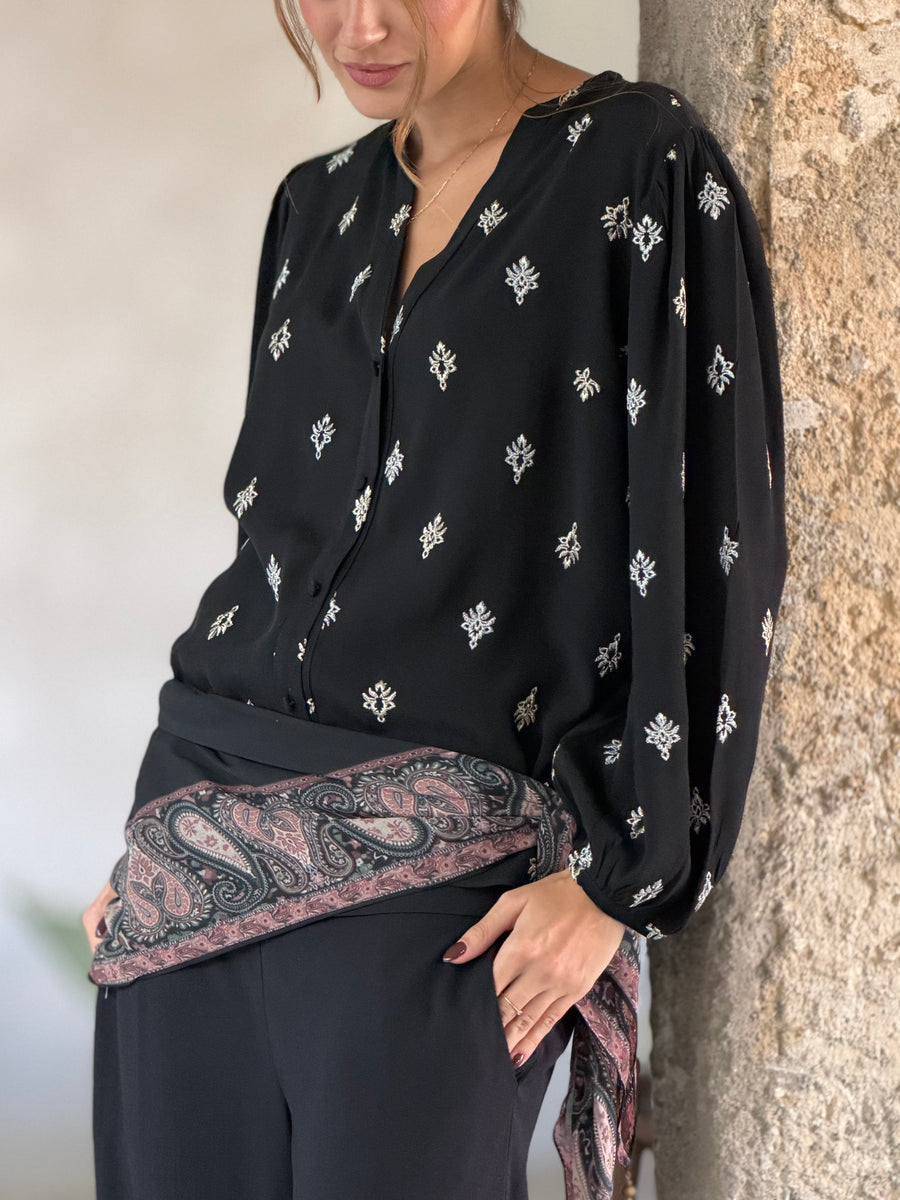 Blusa Brigitte Bordada