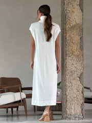 Vestido Gola Alta