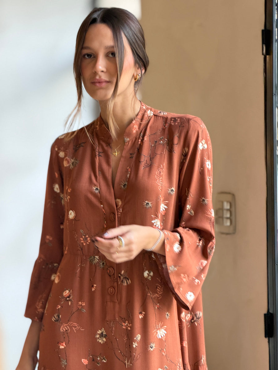 Vestido Gaya Folhas