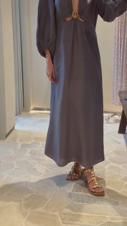 Vestido Midi Fivela